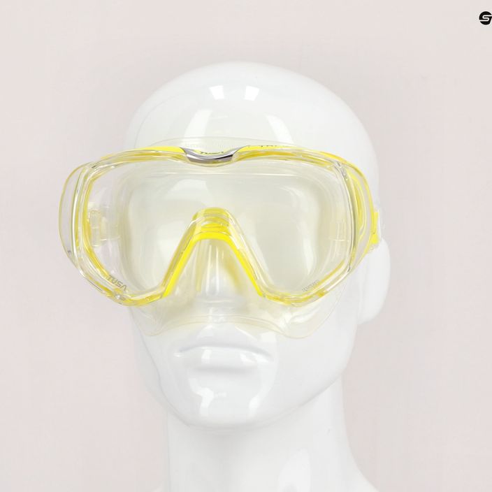 Potápačská maska TUSA Tri-Quest Fd žltá číra M-3001 4