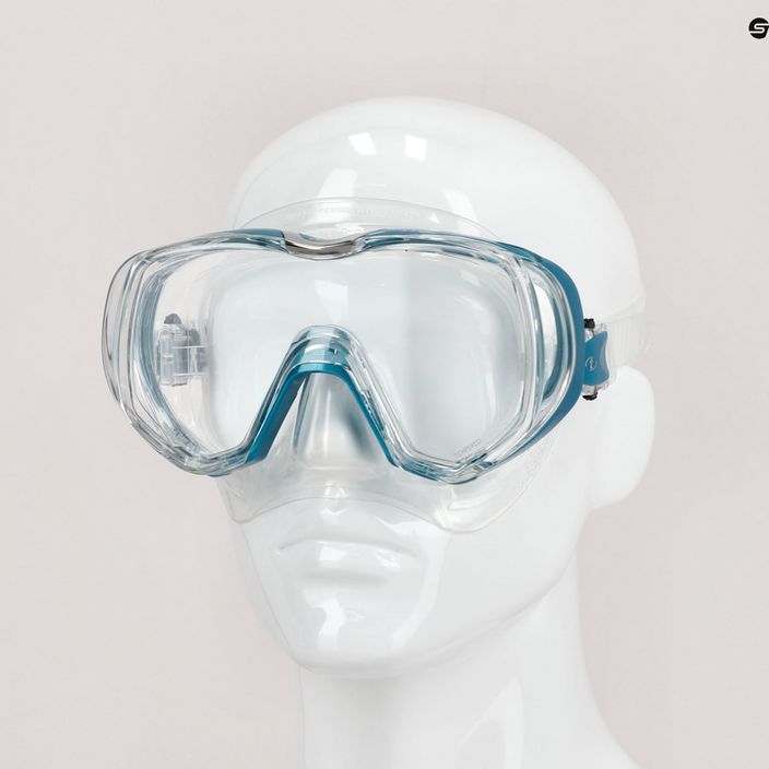 Potápačská maska TUSA Tri-Quest Fd tyrkysová a číra M-3001 6