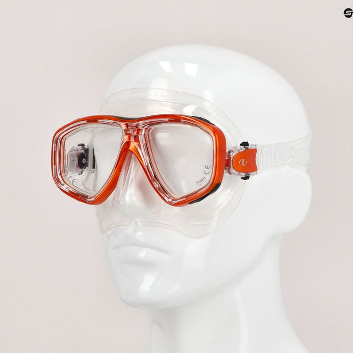 Potápačská maska TUSA Ceos Orange Clear 212 7