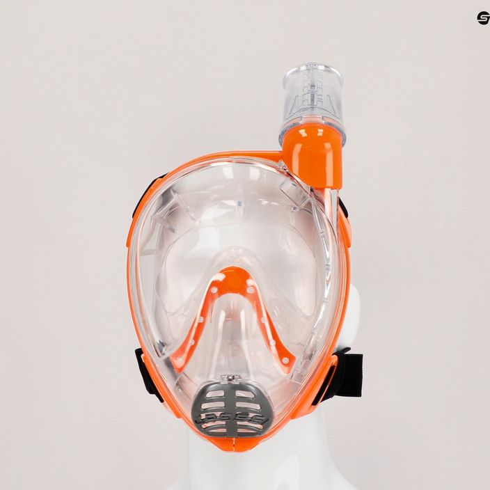 Detská celotvárová maska Cressi Baron na šnorchlovanie oranžová XDT0360085 6