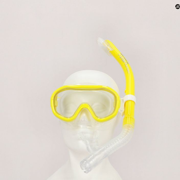 Potápačská súprava TUSA maska + šnorchel žltá UC-0211PFY 8