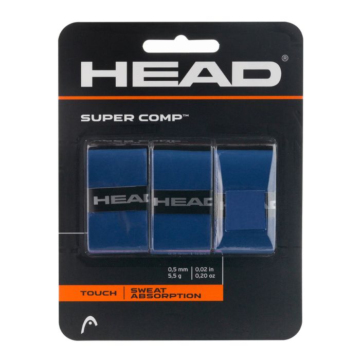 Omotávka na tenisovú raketu HEAD Super Comp 3 ks modrá 285088 2