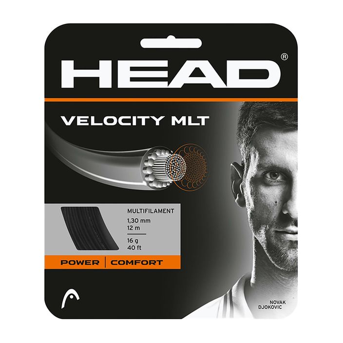 Tenisová struna HEAD Velocity MLT 12 m čierna 281404 2
