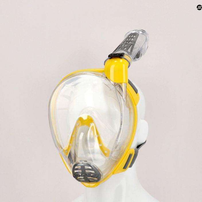 Cressi Duke Dry celotvárová maska na šnorchlovanie žltá XDT000010 6