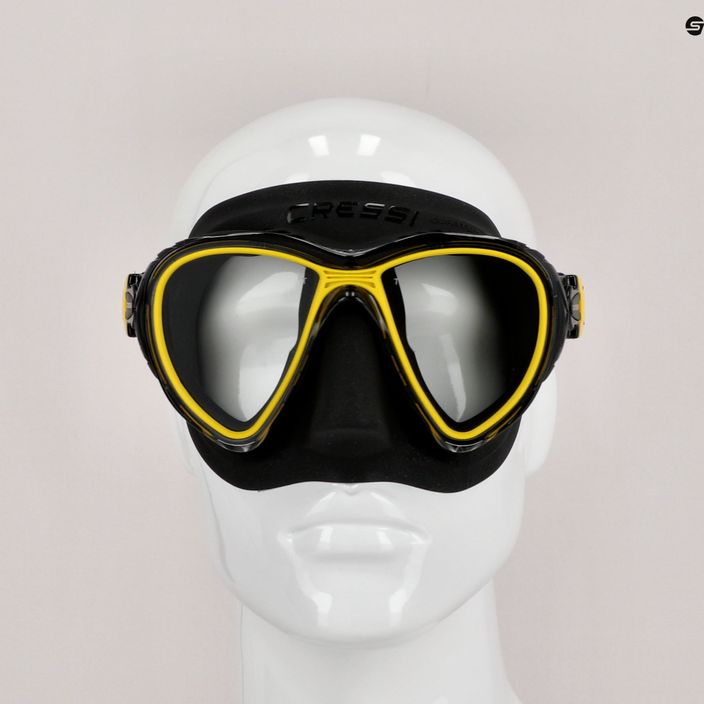 Potápačská maska Cressi Quantum čierna/žltá DS515010 7