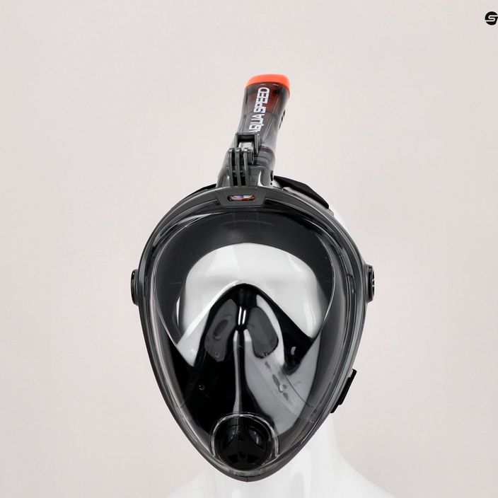 AQUA-SPEED Spectra 2.0 celotvárová maska na šnorchlovanie čierna 247 7