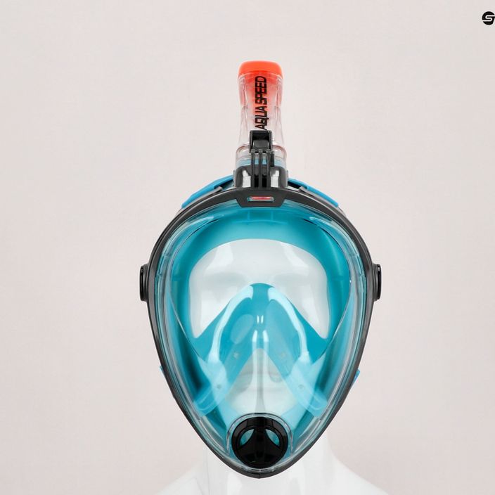 AQUA-SPEED Spectra 2.0 tyrkysová celotvárová maska na šnorchlovanie 247 7