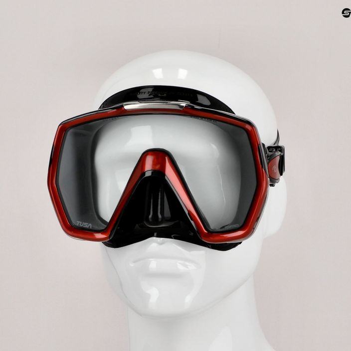 Potápačská maska TUSA Freedom Hd Black-Red M-1001 7