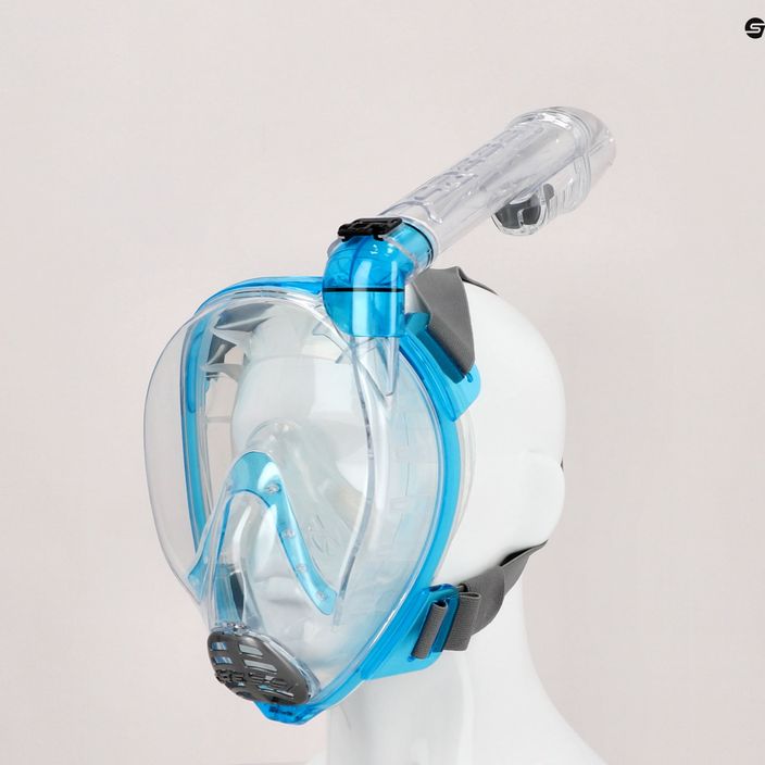 Celotvárová maska Cressi Baron na šnorchlovanie modrá XDT020025 5