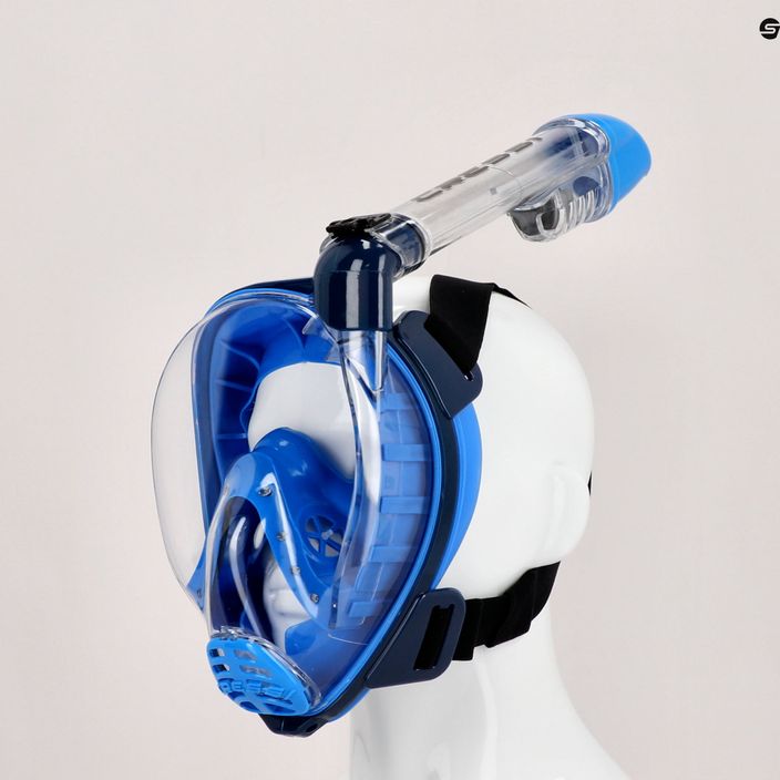 Celotvárová maska Cressi Baron na šnorchlovanie modrá XDT042022 3