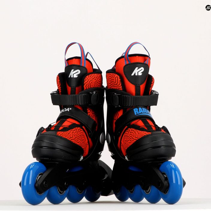 Detské kolieskové korčule K2 Raider Boa červené 30G0185 12