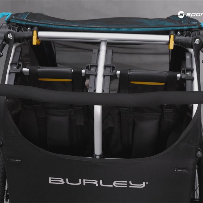 Burley D'Lite X Dvojitý príves na bicykel čierny BU-938101 19