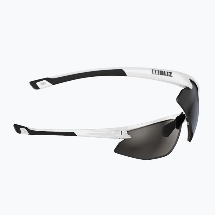 Cyklistické okuliare Bliz Motion + S3 lesklé biele/dymovo strieborné zrkadlo 6