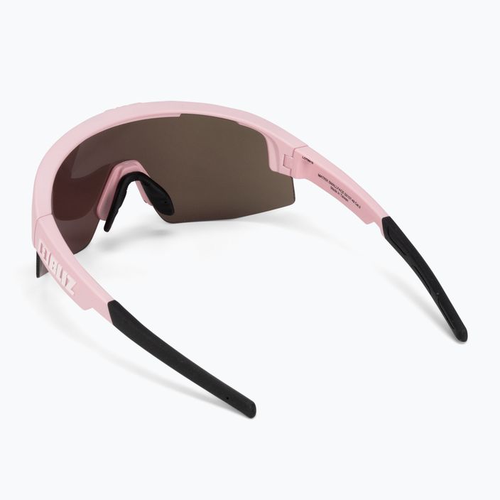 Cyklistické okuliare Bliz Matrix Small S3 matné púdrovo ružové / hnedé ružové multi 52107-49 2