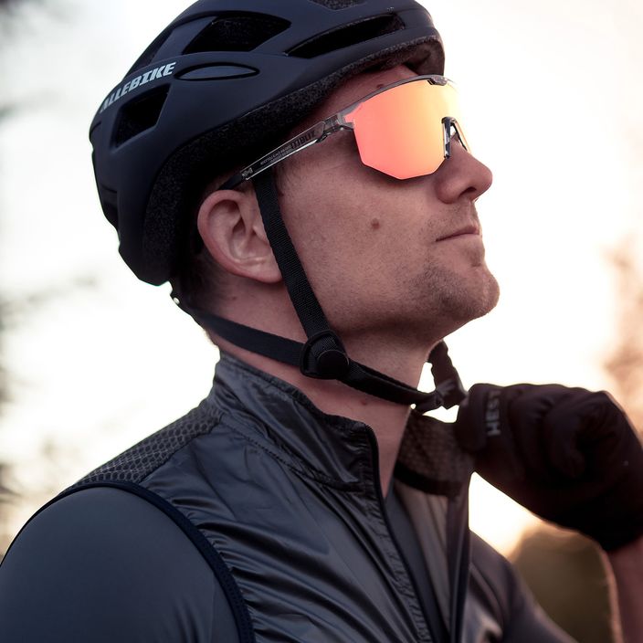 Bliz Hero S3 transparentné tmavosivé/hnedočervené multi bicyklové okuliare 10