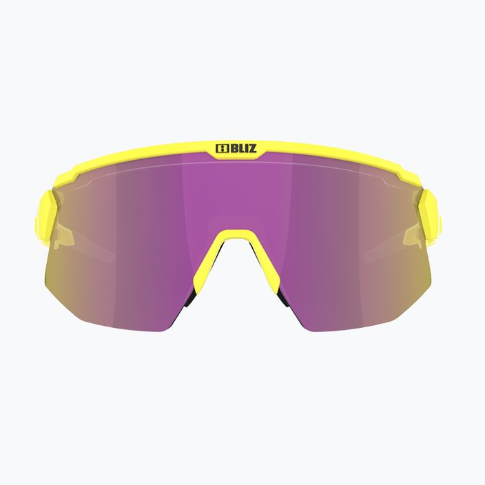 Cyklistické okuliare Bliz Breeze S3+S1 matné neónovo žlté/hnedé fialové multi/ružové 5