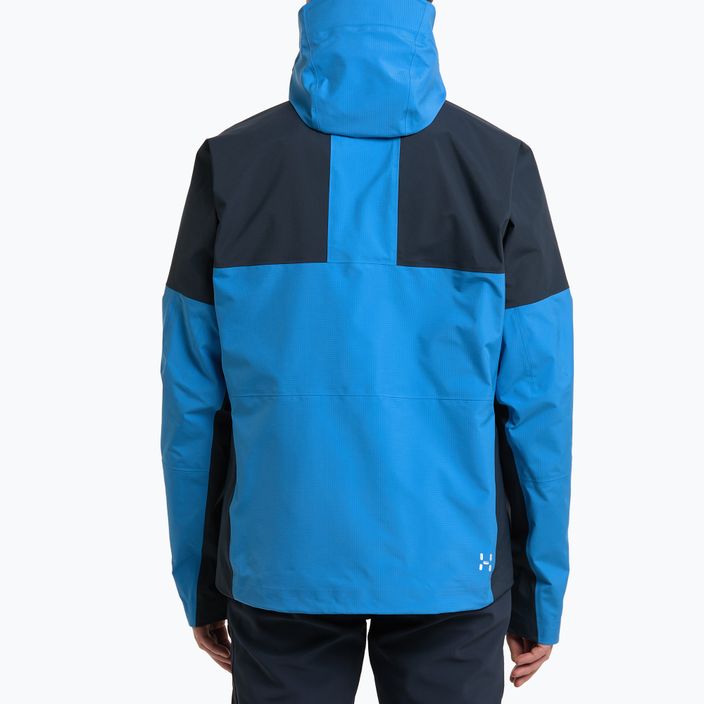 Pánska bunda do dažďa Haglöfs Spitz GTX PRO modrá 605390 3