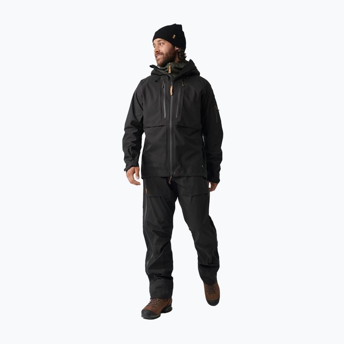 Pánska bunda do dažďa Fjällräven Keb Eco-Shell black F82411 2