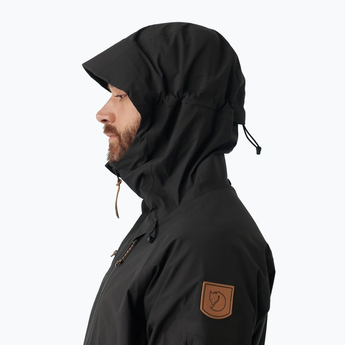 Pánska bunda do dažďa Fjällräven Keb Eco-Shell black F82411 10