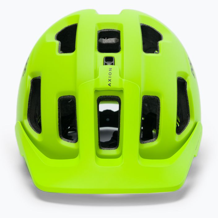 Cyklistická prilba POC Axion SPIN fluorescent yellow/green matt 2