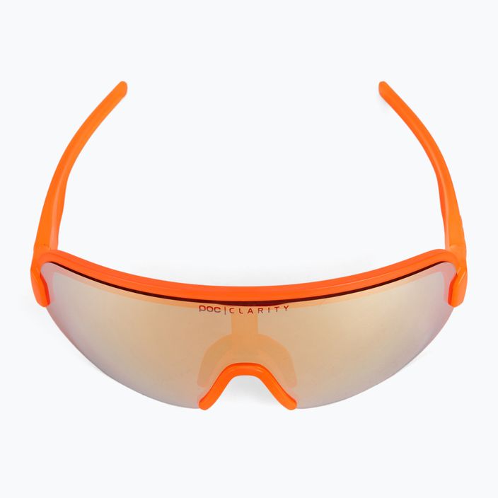 Cyklistické okuliare POC Aim fluorescent orange translucent/clarity road gold 3