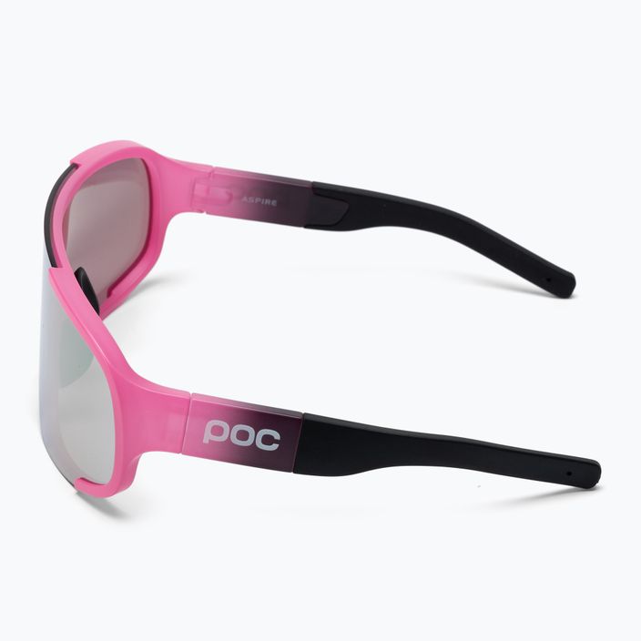 Cyklistické okuliare POC Aspire pink/uranium black translucent/clarity road gold 4
