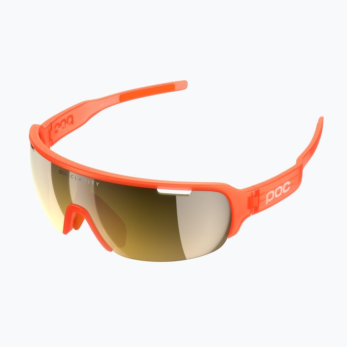 Cyklistické okuliare POC Do Half Blade fluorescenčné oranžové priesvitné 5