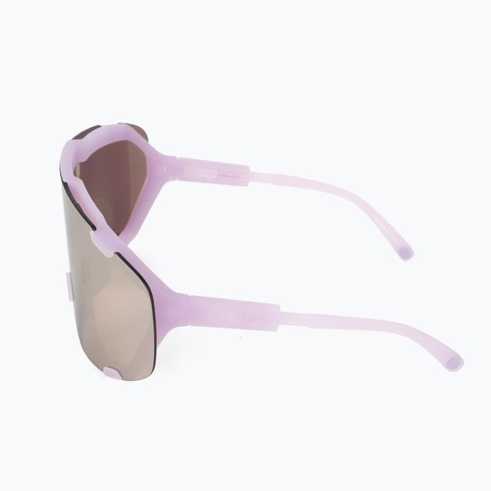 Cyklistické okuliare POC Devour purple quartz translucent/clarity road silver 5
