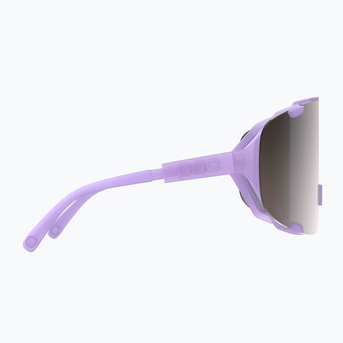 Cyklistické okuliare POC Devour purple quartz translucent/clarity road silver 9