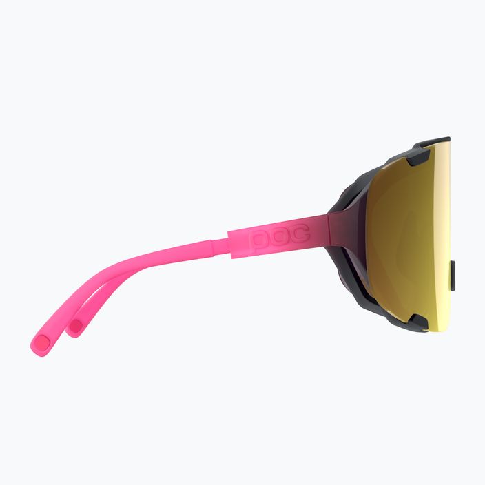 Cyklistické okuliare POC Devour fluo pink/uranium black translucent/clarity road gold 9