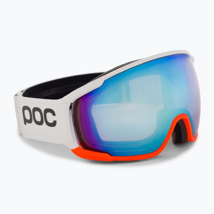 Lyžiarske okuliare POC Zonula Clarity Comp white/fluorescent orange/spektris blue