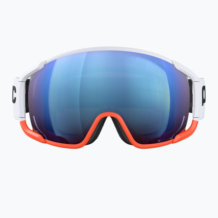 Lyžiarske okuliare POC Zonula Clarity Comp white/fluorescent orange/spektris blue 7