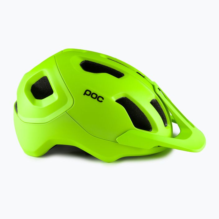 Cyklistická prilba POC Axion fluorescent yellow/green matt 3