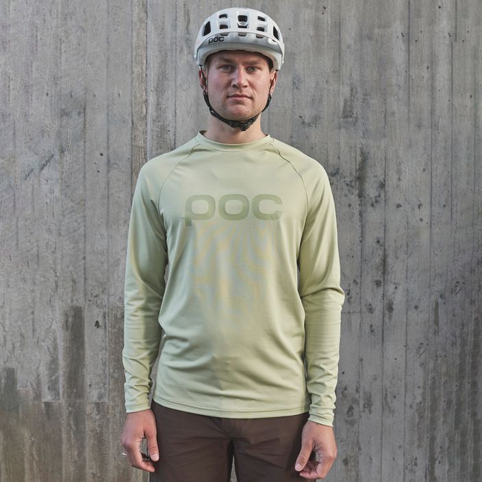 Pánsky cyklistický dres s dlhým rukávom POC Reform Enduro Jersey prehnite green 3