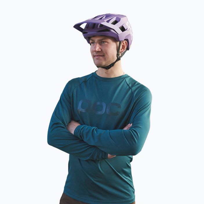 Pánske cyklistické oblečenie s dlhým rukávom POC Reform Enduro Jersey dioptase blue