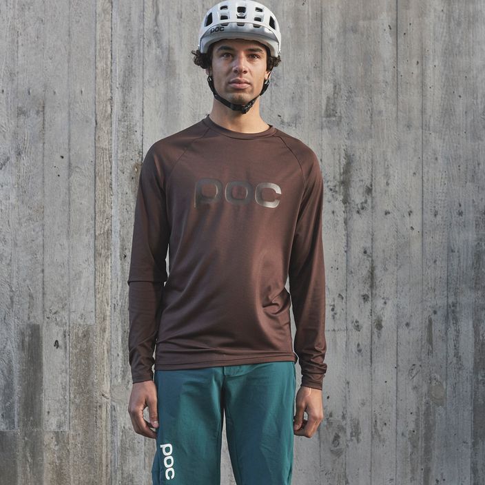 Pánske cyklistické oblečenie s dlhým rukávom POC Reform Enduro Jersey axinite brown 5