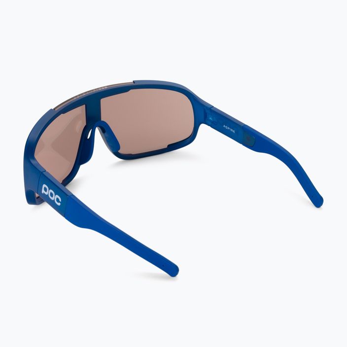 Cyklistické okuliare POC Aspire opal blue translucent/clarity trail silver 2