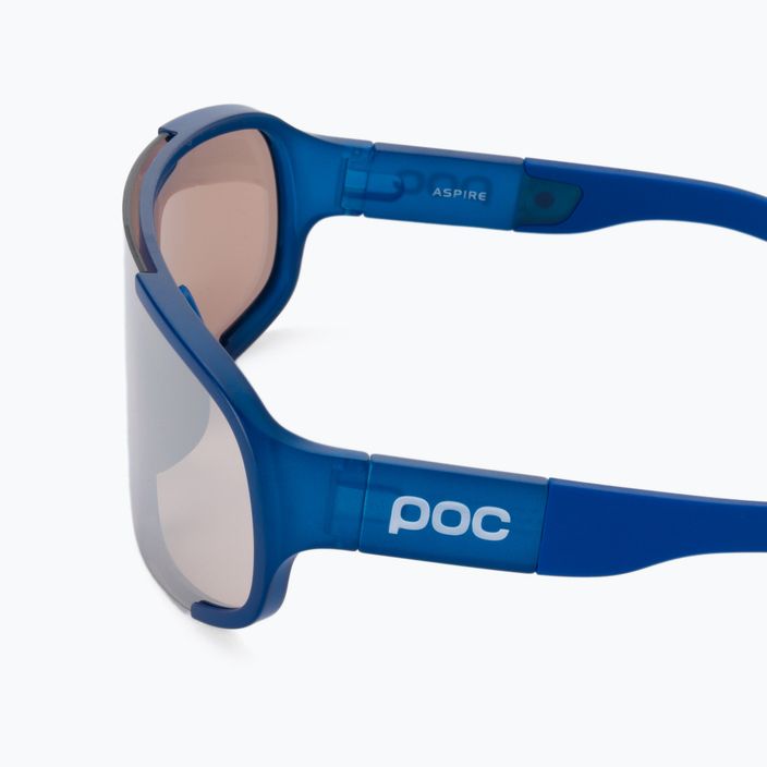 Cyklistické okuliare POC Aspire opal blue translucent/clarity trail silver 4
