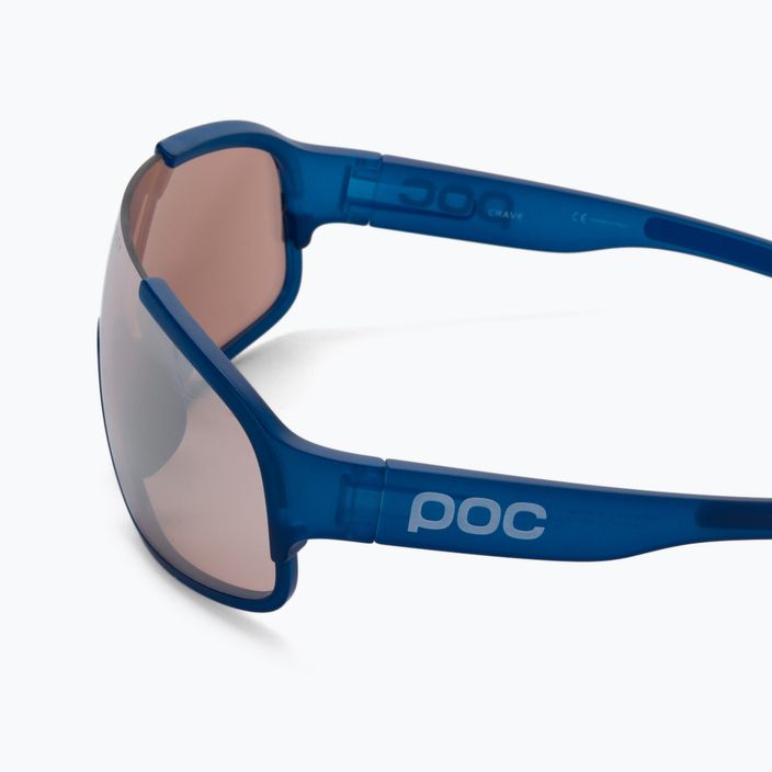 Cyklistické okuliare POC Crave opal blue translucent/clarity trail silver 4