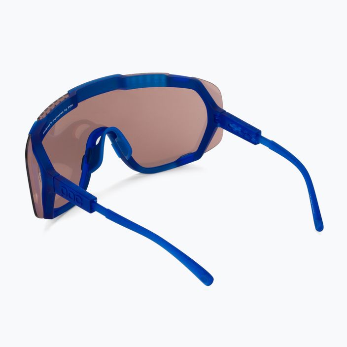 Cyklistické okuliare POC Devour opal blue translucent/clarity trail silver 3