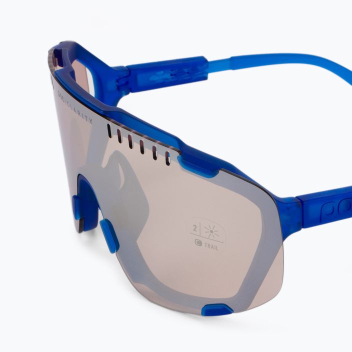 Cyklistické okuliare POC Devour opal blue translucent/clarity trail silver 6