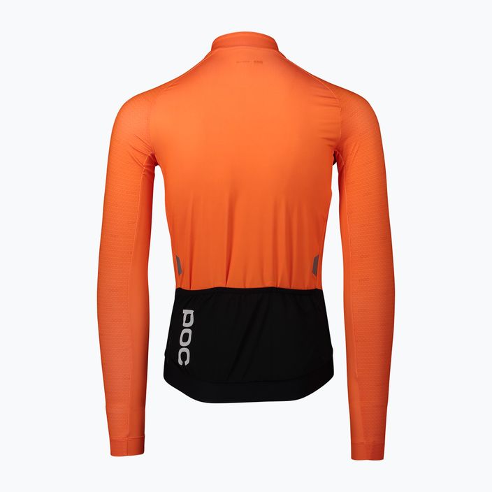 Pánske cyklistické oblečenie s dlhým rukávom POC Essential Road poc o zink orange 7