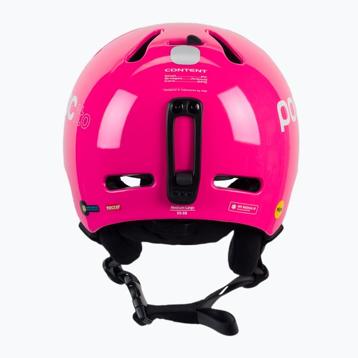 Detské lyžiarske prilby POC POCito Fornix MIPS fluorescent pink 3