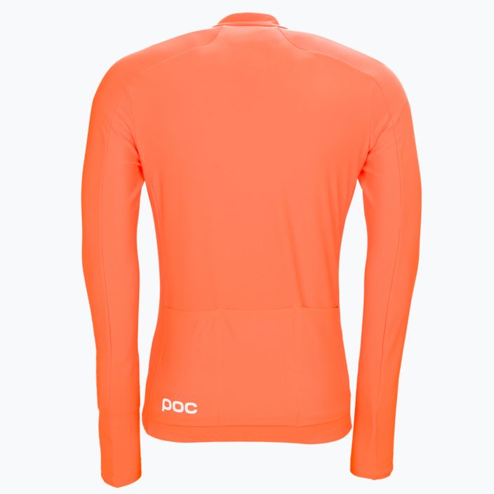 Pánske cyklistické oblečenie s dlhým rukávom POC Radiant Jersey zink orange 7
