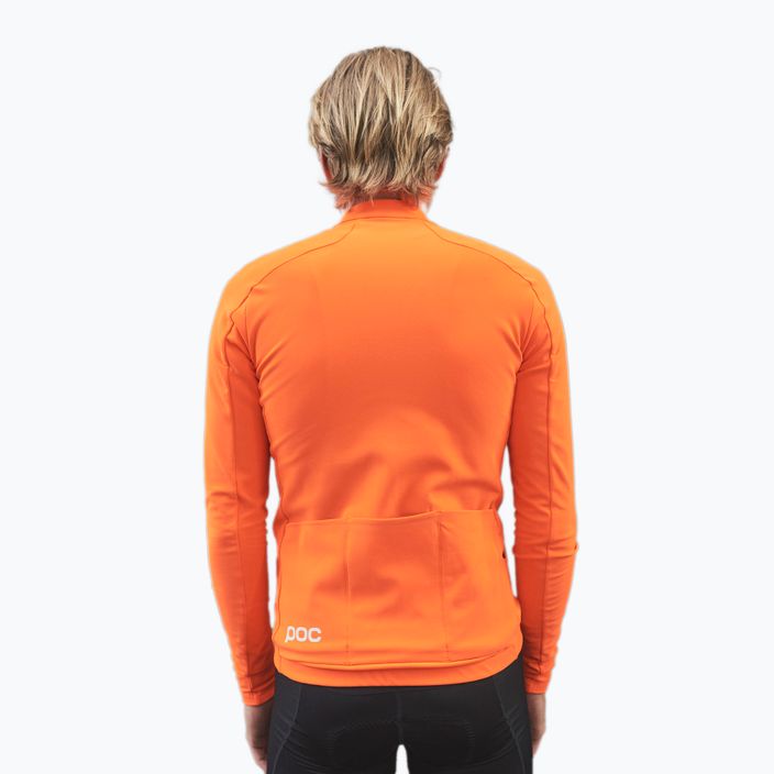 Pánske cyklistické oblečenie s dlhým rukávom POC Radiant Jersey zink orange 2