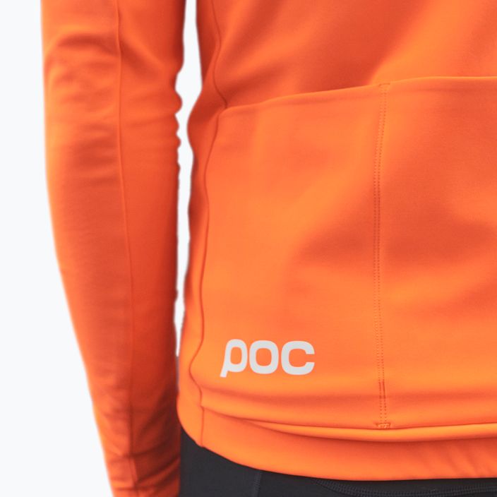 Pánske cyklistické oblečenie s dlhým rukávom POC Radiant Jersey zink orange 4