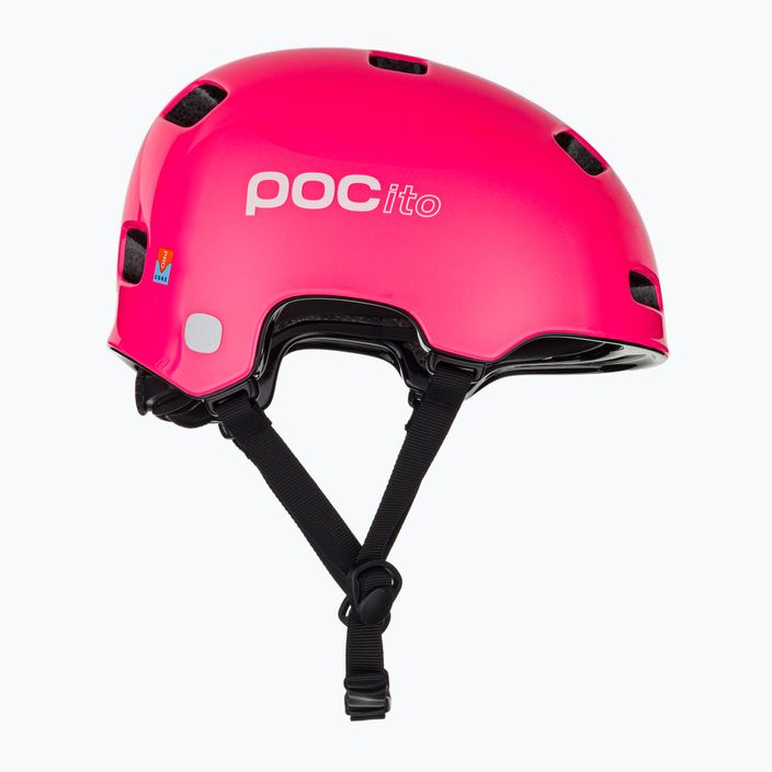 Detská cyklistická prilba POC Pocito Crane MIPS fluorescenčná ružová 4