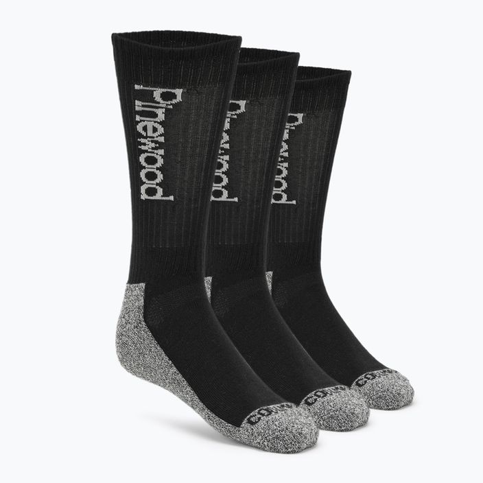 Pinewood Coolmax Medium trekingové ponožky 2 páry čierne