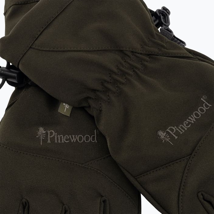 Pánske trekingové rukavice Pinewood Padded 5-F d.green 5