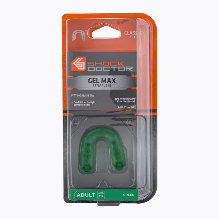 Chránič čeľuste Shock Doctor Gel Max zelený SHO575
